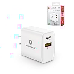 PowerPeak PD Wall Dual Port Charger - WHITE (20W)